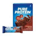Čisté proteínové tyčinky, vysoký obsah bielkovín, výživné nánosy na podporu energie, nízky cukor, bezlepok, čokoláda Deluxe, 1,76 obj., balenie po 4