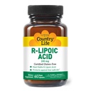 Country Life R-Alpha Acid Complex 300mg - Alpha-Lipoic Acid 270mg & R-Lipoic Acid 30mg - Antioxidant Support - Žiadne kvasenie, kukurica, pšenica, sója, lepok, mlieko - Alpha Lipoic Acid Supplement