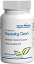Dr. Wilson's Squeaky Clean Gut a Tráviace zdravie s Fiber, probiotiká, enzýmy a viac 90 Kapsule