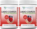 Cardio Complete - Heart Support Powder Supplement - 3-in-1 Posilňovač oxidu dusnatého s 5000 L-arginín, 1000 mg L-Citrulín a Hawthorn Berry, 2 balenia