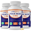 Vitamatická kyselina listová 5 mg (5000 mcg)