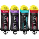 NewTrition® Extra Strength Energy Shots 1.7 fl oz (Pack of 24, 4 flavors) - 250 mg kofeínu s B vitamínmi a aminokyselinami, bez cukru Zero kalórií Vitamín Energy Drink for Focus & Endurance (Mixed-1)