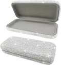 Bling Slnečné okuliare Prípad, Shiny Diamond Slnečné okuliare Tvrdé puzdro Roztomilé okuliare Prípad, Rhinestone Okulgárne puzdro pre ženy
