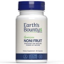 Earth's Bounty Hawaiian Noni Fruit Capsules - 60 Veggie Caps - Zdravý imunitný systém a Spoločná zdravotná podpora - 100% Natural & Pure Noni - Vegetariánska