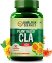 Himalájske Organics Organics Plant Based CLA 1000 požltový olej extrakt spaľovač tukov doplnok 
