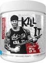 Rich Piana 5% Nutrition Kill It Pre Cvičenie Powder w/Creatine, Jitter-Free Caffeine, NO-Boooster, Beta Alanine, L-Citruline for Focus, Pump, Endurance, Recovery 13.23 oz, 30 Srvgs (Blueberry Lemonade)