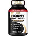 Horny Kozí burina 1275 mg MAX PEVNOSŤ w/Maca (2 mesiace dodávky) - Energy & Performance Complex pre mužov a ženy 
