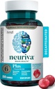NEURIVA Plus doplnok mozgu pre pamäť, Focus & Concentration+Kognitívne funkcie s vitamínmi B6 & B12 a klinicky testovanými nootropnými látkami Fosfatidylserín a neurofaktor, 50ct Jahodové Gummy