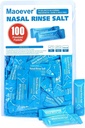 Neti Pot soľné pakety - 100 Individuálne zabalené Saline pakety pre nosal umývanie 