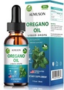 Oregano olej Tekuté kvapky s Carvatrol, Vitamin E - 6 Mesiac Zásobný olej Oregano kvapky Tinktúrny extrakt, Čistenie, Detox, Immune Support, Tráviace Gut Health - Pure Vegan Herbal Oregano Oil 1oz