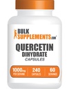 BulkSupplementments.com Quercetin Dihydrát kapsuly - Quercetin Doplnky, Antioxidanty Supplement - 4 kapsuly na porciu, 240 grófov (Pack of 1)