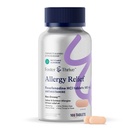 Foster & Thrive Fexofenadín HCl Non Drowsy Alergy Relief for Hay Fever, Pollen, Svrbiace oči, a sezónne alergie, Efektívna podpora pre deti a dospelých, 180 mg, 100 tabliet