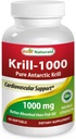 Najlepšie Naturals Krill Oil Soft Gel, 1000 mg, 60 Počet