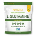 MariGold Pure Unflavred L-Glutamine Powder - Zdravá Gut, Immune, a svalová podpora, non-GMO, Gluten Free, Soy & Allergen Free (5g / 5000mg per Serving)