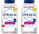 CITRACAL Vápnik doplnok Gummies, Žuvateľný vápnik s vitamínom D3, podporuje zdravie kostí, Žuvačky vápnika pre vek 12+, prírodné malinová príchuť, 60 počet (Obsah 2)