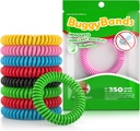 48 Balenie Mosquito Repelent Bracelets, Individuálne zabalené, DEET zadarmo, Prírodné a vodeodolné kapely