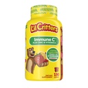 L'il Critters Kids Immune C Gummy Supplement with Vitamin C, Zinok a vitamín D3 for Immune Support, 190 ct (95-190 day zásob), 4 lahodné príchute z Ameriky a číslo jedna Gummy vitamín Značka