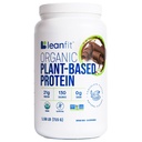 LeanFit Organic Plant-Based Protein Powder, Natural Chocolate Flavor - Vegan, USDA Organic Certified, Soy-Free, Gluten-Free, Dairy-Free, Cukor-Free, Non-GMO - 21g Protein, 18 Servings, 1.58 Pound Tub