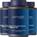 ProHealth Nikotínamide Riboside Pro 500. Patentovaný NR Niagen 500mg Plus 250mg TMG. NAD+ Supplement Boosts NAD+. NR Supplement preukázané v 300 štúdiách. 30 Servis (3 balenia)