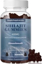 Shilajit Gummy s Ashwagandha a Chaga pre mužov a ženy - Shilajit doplnok s stopové minerály a Fulvic kyselina pre energiu a imunita podpora, 60 Gummies