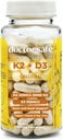 DOCTOR BEZPEČNÉ vitamín D3 K2 s vápnikom a bioprine MK7 + D3 5000iu US-Made Non-GMO Gluten-Free Soy- Free (120 kapsúl - 4 mesiace dodávky)
