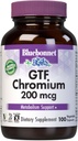 Bluebonnet Nutrition GTF Chróm 200 mcg, Soy-free, Gluten-free, non-GMO, Košer Certified, Mliečne, Vegan, 100 Rastlinné kapsule