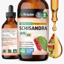 BIO KRAUTER Schisandra Berry Drops - Natural Schisandra Supplement for Mood Support - alkohol & Sugar Free Extract - 4 Fl.Oz.
