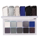 BINGBRUSH 10 Farby Čierny dymový očný tieň Paleta, Cool Toned Shimmer Glitter Eyeshadow, Prírodné neutrálne Smokey Shiny Eyeshadow Ultimate Make-up Paleta, vibrujúce tvoria Palety Kit