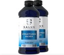 Štruktúrovaná strieborná kvapalina - Denná imunitná podpora doplnok s 15ppm Advanced Strieborná technológia - všetko prírodné bez prísad - 16 Ounce fľaša (2 balenia)