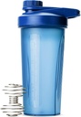 Mr. Pen- Shaker Fľaše pre proteínové zmesi s Twist Cap, 28 oz, Blue Protein Shaker Fľaša s drôtenou Whisk guľou
