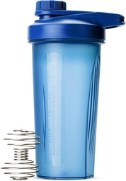 Mr. Pen- Shaker Fľaše pre proteínové zmesi s Twist Cap, 28 oz, Blue Protein Shaker Fľaša s drôtenou Whisk guľou