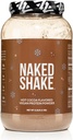 Nahý Shake - horúci kakaový proteín Shake - Plant Based Protein Powder s Mct olej - bez lepidla, bez sóje, bez guličiek alebo umelých sladidiel - 30 porcií