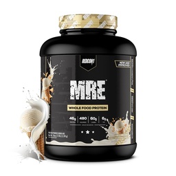 REDCON1 MRE Protein prášok, Vanilkový Mliečny shake - Jedlo Replacement Protein Blend Vyrobené s MCT olejom a celými potravinami - Proteín s prírodnými zložkami na pomoc pri svalovej obnove (25 porcií)