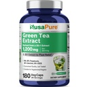 NusaPure Green Tea 20:1 Extract, 1200 mg Ekvivalent s 24000mg, 180 Vegan Kapsule, 50% EGCG, 98% Polyfenoly, 80% Catechins