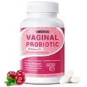 Vaginálne probiotiká pre ženy, 70 miliárd CFU pre Vaginálne zdravie, pH vyváženie, močový traktát, trávenie s prebiotikami, organické brusnice a D-manóza pre Vaginálne doplnky od Odor a Flora - 60 kapsúl
