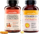 NatureWise Curcumin Turmeric 750 mg & Vitamín D3 1000iu pre kĺb, kosti, imunitná podpora [90 počet, 360 počet]