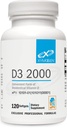 XYMOGEN D3 2000 - Biologicky dostupný vitamín D3 2000 IU (50 μg) - Vysoko účinný vitamín D doplnok pre imunitnú podporu pre zdravie kostí a srdca - 120 softgelov