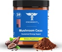 Huba Cacao Adaptogen Energy & Focus Drink Powder Supplement. Silná 8:1 Lions Mane, Cordyceps & 3 Cocoa/cacao Extract Blend from Yale DRS. Všetky prírodné kávy Alt Nootropic & Nutrient Superfood