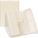 FYY Daily pilulky Organizátor, 7 kompartmenty Prenosné pilulky Prípad Travel pilulky Organizátor, [Folding Design] Pill Box pre Purse Pocket držať vitamíny, Cod Liver Oil, Doplnky a lieky-White