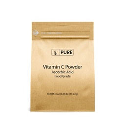PURE ORIGINÁL SUROVINY Vitamín C prášok (4 oz) Kyselina askorbová, Non GMO, Dietary Supplement