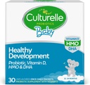 Culturele Baby Healthy Development Probiotiká, vitamín D, HMO a DHA pakety, pomáha podporovať zdravý imunitný systém a trávivý systém* u detí a detí vek 1+,Gluten Free & non-GMO, počet 30 (Pack of 1)