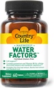 Country Life Water Factors - s draslíkom a B6 pre elektrolytovú rovnováhu - 60 tabliet