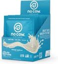 No Cow Vegan Protein Powder, Vanilla, 20g Plant Based Protein, Single Serve Pakets, Dairy Free, Soy Free, No Sugar Pridané, Keto Friendly, Gluten Free, Prirodzene Sweeted, Non GMO, Kosher, 10 Count