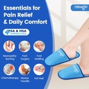 NEWGO nohy ľadu Pack Papuče pre Plantar fasciitída a neuropatia, HSA alebo FSA oprávnené 2 balenie gélu ľadu papuče horúce studené balenie pre Bunion chirurgia bolesť úľava, pálenie nôh