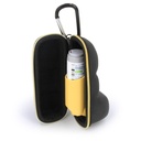 CASEMATIX Astma Inhaler Prípad s Lanyard a Clip On Keychain Carabineer, Inhaler Holder Rozšírené na Fit Standard Rescue a nové zariadenia inhalátora Albuterol až 4 palce - Zahŕňa iba prípad Astma