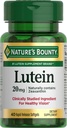 Nature's Bounty Lutein pilulky, Očné zdravotné doplnky a vitamíny, Podpora Vision Health, 20 mg, 40 Softgels