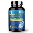 NATURE TARGET Triple Omega 3 6 9, Fish Oil 2400mg Softgels with Vitamin D3 & E - EPA & DHA & ALA - podporuje srdce, mozog, spoločné a imunitné zdravie, trvalo sourced, non-GMO