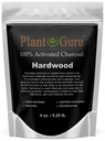 Plant Guru Activated Charcoal Powder 4 oz. HARDWOOD - Food Grade Kosher Non-GMO - Zuby bielenie, tvárovej masky a mydlo výroby. Podporuje prirodzenú detoxikáciu a pomáha tráveniu