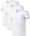 DAVID ARCHY Pánske spodné tričká Micro Modal Ultra mäkké tričká Stretch vlhkosť-Wicking Crewneck / V-Neck Tees pre mužov, 3-Pack