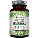 Vegan Omega 3 - Karagénová bezrastová rastlina založená na Algal DHA/EPA- 60 Veggie Softgels - podporuje mozog, srdce a prenatálne zdravie - Essential Mastné kyseliny doplnky